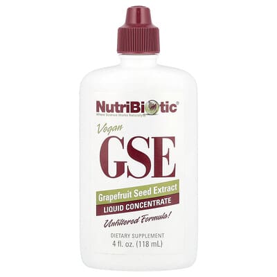 Веганский GSE, экстракт семян грейпфрута, жидкий концентрат, 100 mg, 4 fl oz (118 ml)