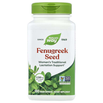 Fenugreek Seed, 180 Vegan Capsules (565 mg per Capsule)
