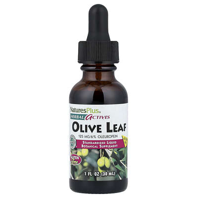 Herbal Actives, листья оливы, без спирта, 1 fl oz (30 ml)