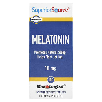 Мелатонин Superior Source 10 mg 100 MicroLingual® Instant Dissolve Tablets