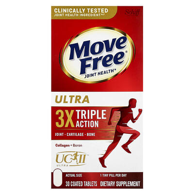 Move Free® Joint Health, Ultra, Triple Action, 30 покрытых таблеток