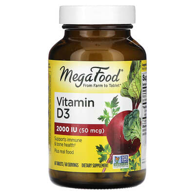 Vitamin D3, 60 Tablets