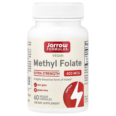 Метилфолат, веганский, 400 mcg, 60 вегетарианских капсул