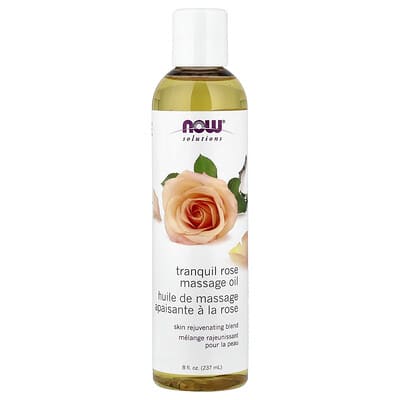 Масло для массажа Solutions, Tranquil Rose, 8 fl oz (237 ml)