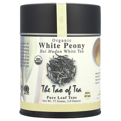 Органический белый чай Bai Mudan White Tea, White Peony, 2 oz (57 g)