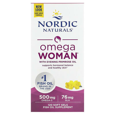 Omega Woman® с маслом вечерней примулы, 120 мягких капсул