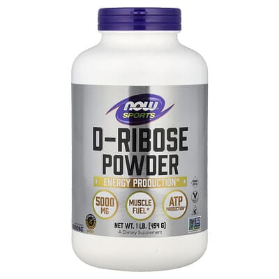 D-Ribose Powder, Спортивная добавка, 1 lb (454 g)
