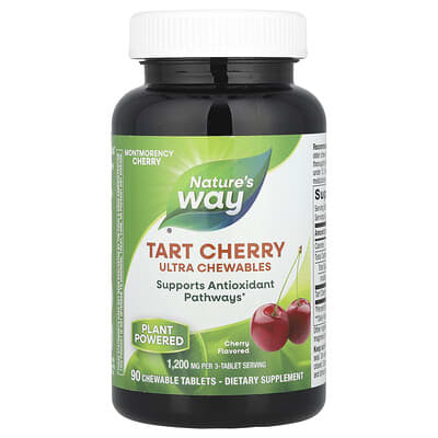 Nature's Way Tart Cherry жевательные таблетки, вишня, 90 штук (400 mg per Tablet)