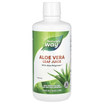 Сок листьев алоэ вера, без вкуса, 33.8 fl oz (1 L)