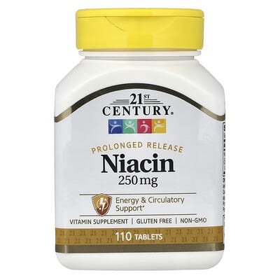 Niacin, пролонгированное высвобождение, 110 Tablets