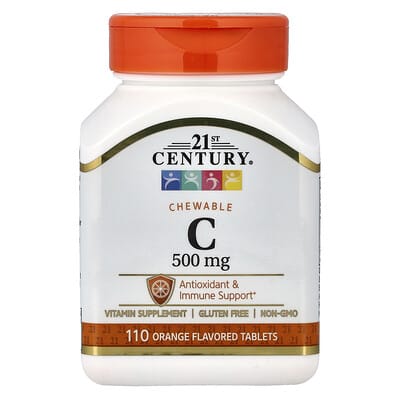 Chewable Vitamin C, Orange , 500 mg, 110 Tablets