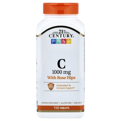 Vitamin C with Rose Hips, 110 Tablets