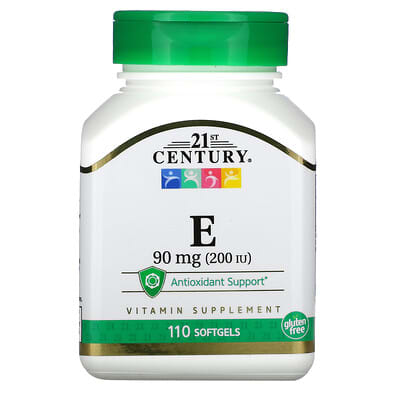 Vitamin E, 90 mg (200 IU), 110 Softgels