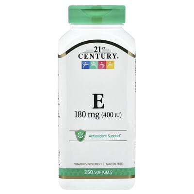 Vitamin E, 180 mg (400 IU), 250 Softgels