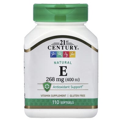 Natural Vitamin E, 268 mg (400 IU), 110 Softgels