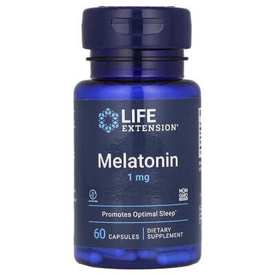Мелатонин, 1 mg, 60 капсул