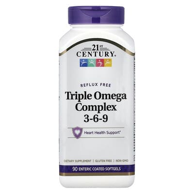 Triple Omega Complex 3-6-9, 90 Enteric Coated Softgels