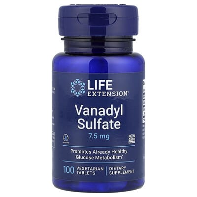 Vanadyl Sulfate, 100 вегетарианских таблеток