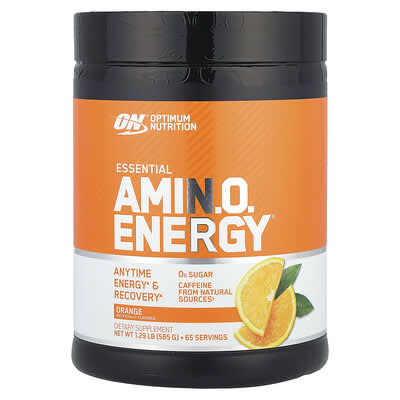 Optimum Nutrition Essential Amin.O. Energy®, апельсин, 1.29 lb (585 g)