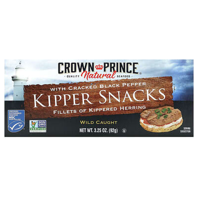 Крекеры Kipper Snacks с дробленым черным перцем 3.25 oz (92 g)