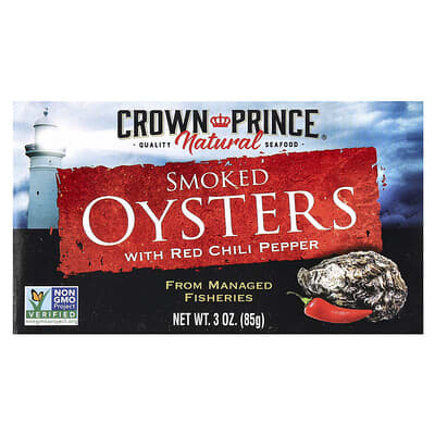 Smoked Oysters With Red Chili Pepper, 3 oz (85 g)