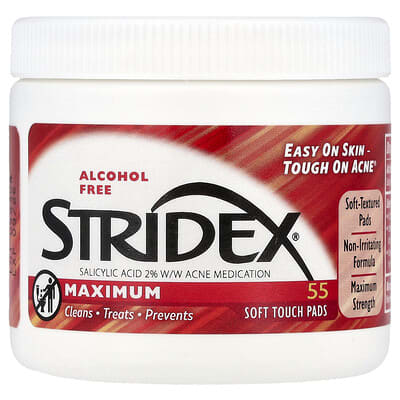 Stridex Maximum, без спирта, 55 мягких дисков