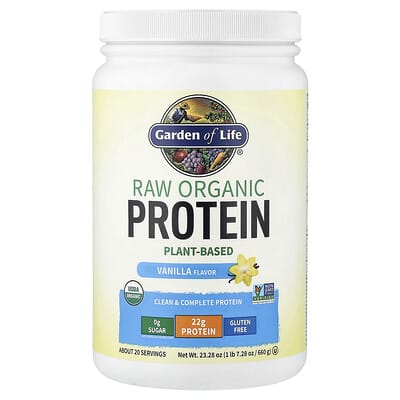 RAW Organic Protein, Vanilla, 1 lb 7.28 oz (660 g)