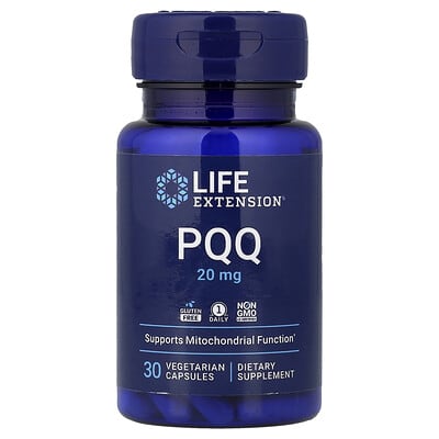 PQQ, 20 mg, 30 вегетарианских капсул