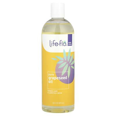 Pure Grapeseed Oil, 16 fl oz (473 ml)