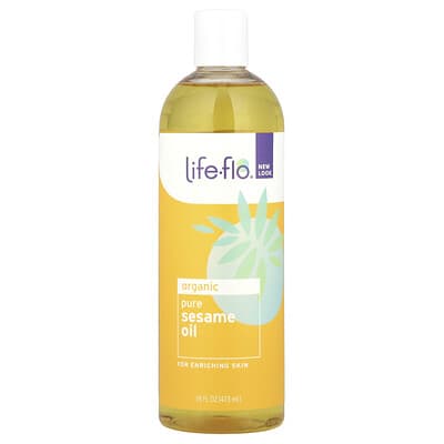 Organic Pure Sesame Oil, 16 fl oz (473 ml)