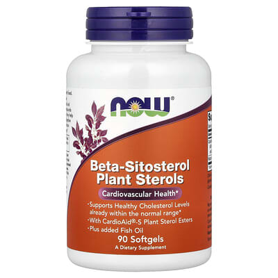 Растительные стеролы Beta-Sitosterol, 90 мягких капсул