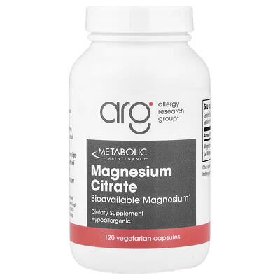 Magnesium Citrate, 120 Vegetarian Capsules