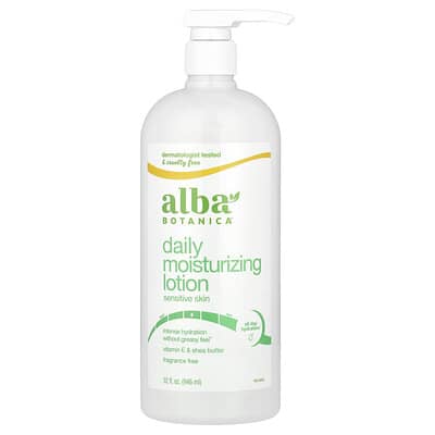 Ежедневный увлажняющий лосьон Alba Botanica, для чувствительной кожи, без отдушек, 32 fl oz (946 ml)