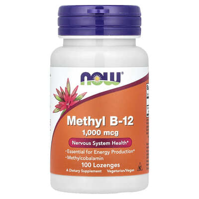 Methyl B-12, 1,000 mcg, 100 пастилок