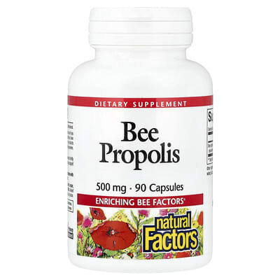 Прополис Natural Factors, 500 mg, 90 капсул