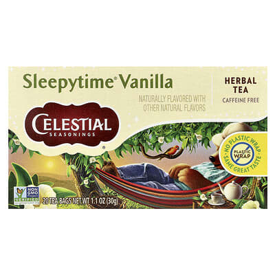 Травяной чай, Sleepytime® Ваниль, без кофеина, 20 чайных пакетиков, 1.1 oz (30 g)
