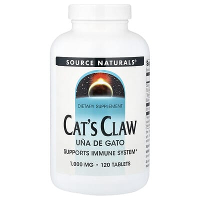 Корень когтя кошачьего Source Naturals, 1,000 mg, 120 таблеток