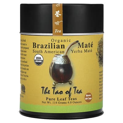 The Tao of Tea органический южноамериканский йерба мате, бразильский мате, 4 oz (114 g)