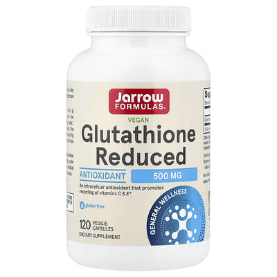 Vegan Glutathione Reduced, 500 mg, 120 Veggie Capsules