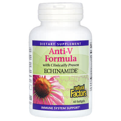 БАД Anti-V Formula с клинически доказанным Echinamide, 60 Softgels