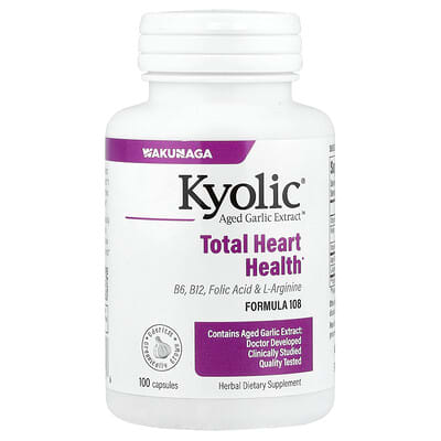 Экстракт выдержанного чеснока Aged Garlic Extract™, Formula 108, 100 капсул