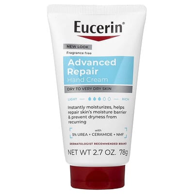 Eucerin Advanced Repair крем для рук, для очень сухой кожи, без отдушек, 2.7 oz (78 g)
