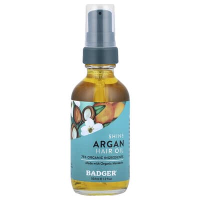 Badger масло для волос Argan, 2 fl oz (59.1 ml)
