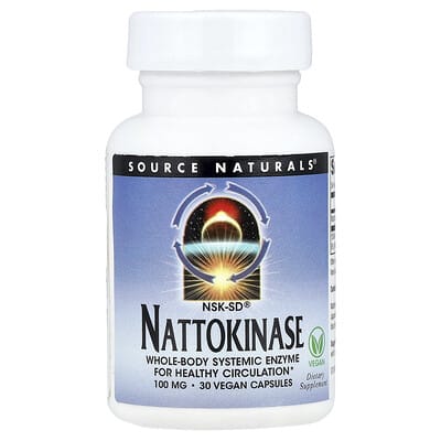 NSK-SD® Наттокиназа, 100 mg, 30 веганских капсул