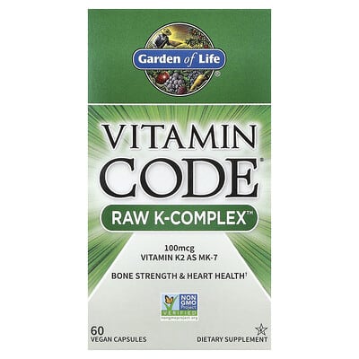 Garden of Life Vitamin Code®, RAW K-Complex™, 60 веганских капсул