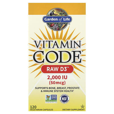 Vitamin Code®, RAW D3™, 120 вегетарианских капсул