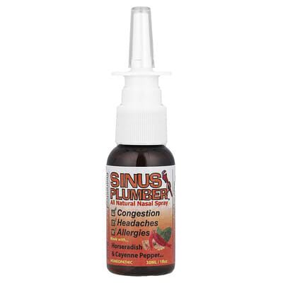 Sinus Plumber™, натуральный назальный спрей, 1 fl oz (30 ml)