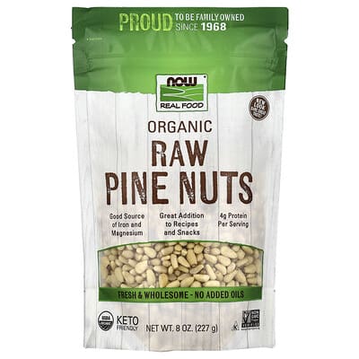 Real Food, Organic Raw Pine Nuts, 8 oz (227 g)