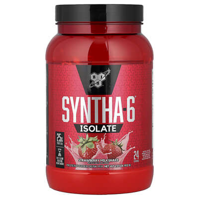 Syntha-6® Isolate, Protein Powder Drink Mix, Strawberry Milkshake, 2.01 lbs (912 g)