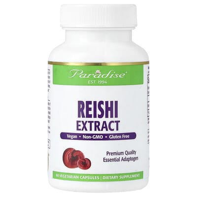 Экстракт Reishi, 60 вегетарианских капсул (400 mg на капсулу)